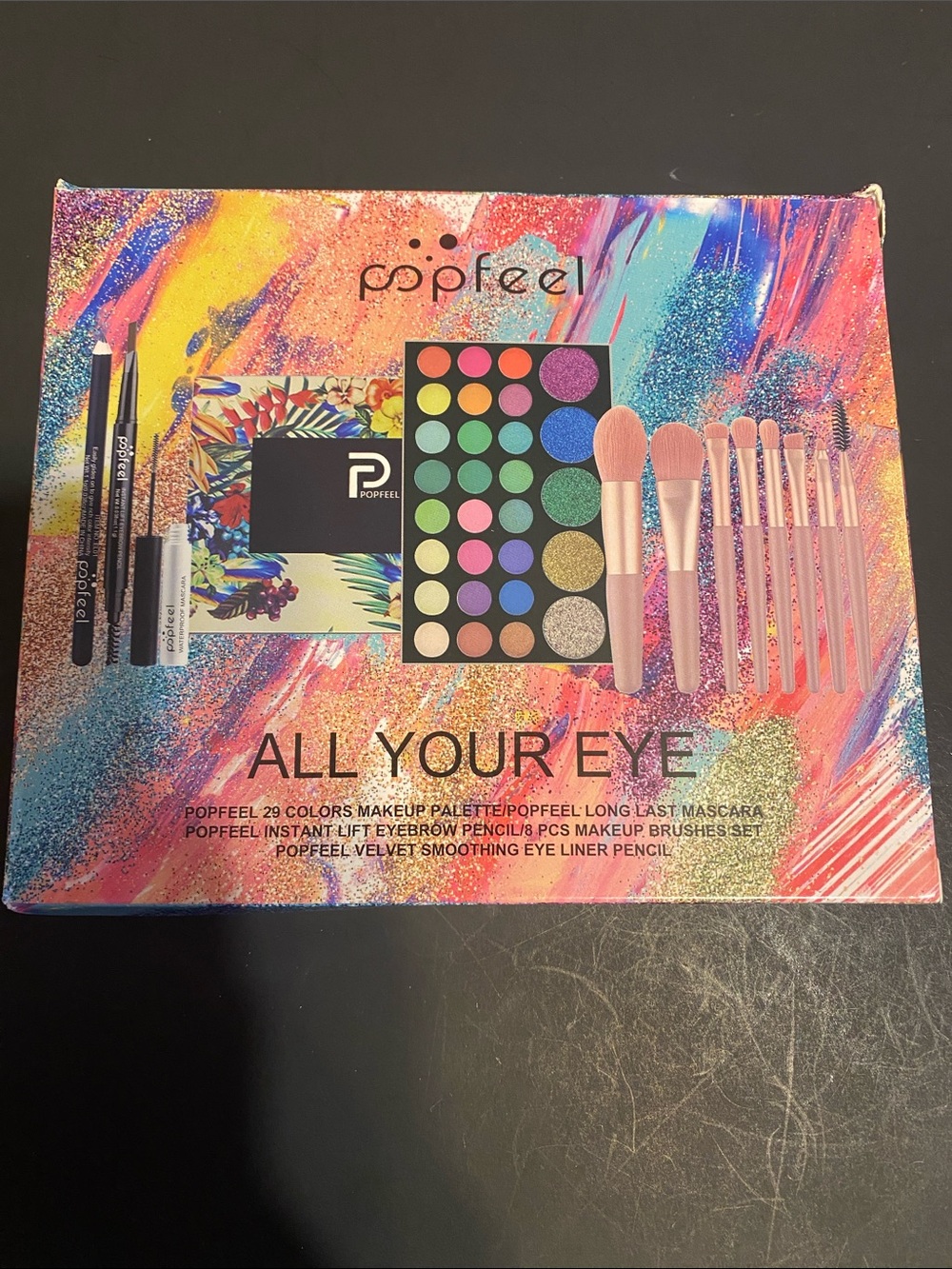Popfeel All Your Eye 29-Color Eyeshadow Palette & Brush Set - Multicolor